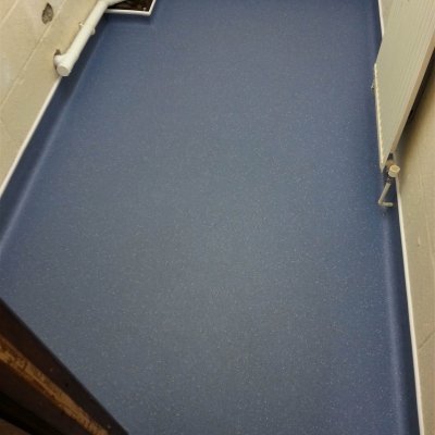 Coved safety flooring