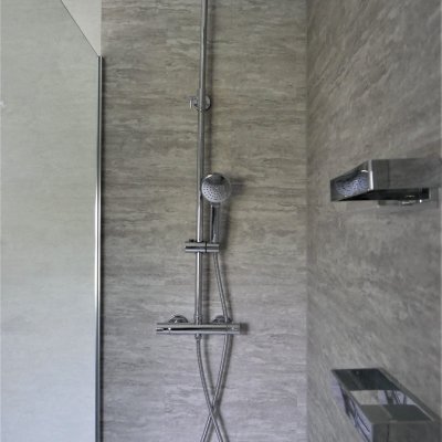 Shower LVT wall tiling